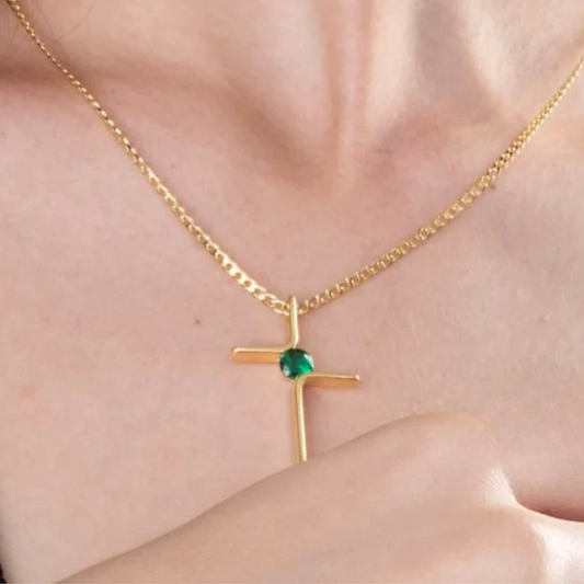 FREDA - Dije Cruz esmeralda