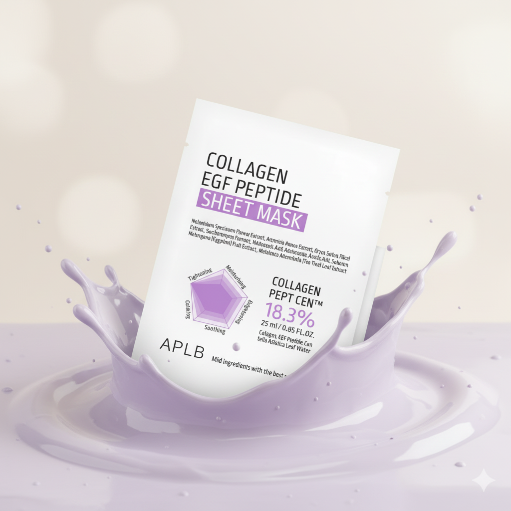 APLB Collagen EGF Peptide Sheet Mask - Imagen Publicitaria